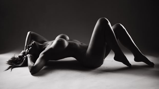 artistic nude silhouette photo by photographer pfsf