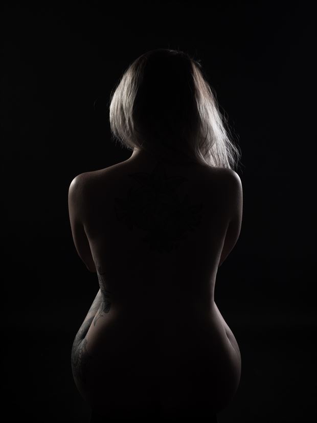 artistic nude silhouette photo by photographer trond kjetil holst