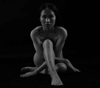 artistic nude studio lighting artwork by model lily