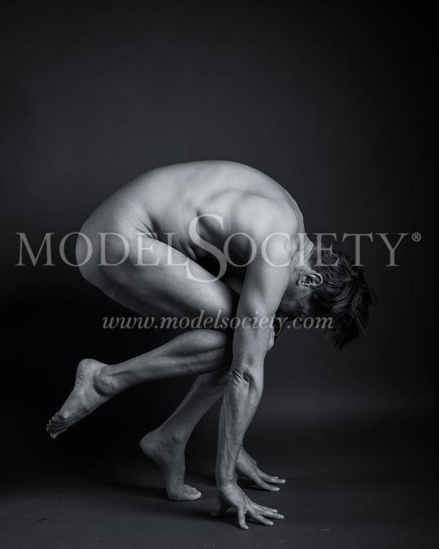 artistic nude studio lighting photo by model adam2pose