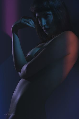 artistic nude studio lighting photo by model caitlin rose