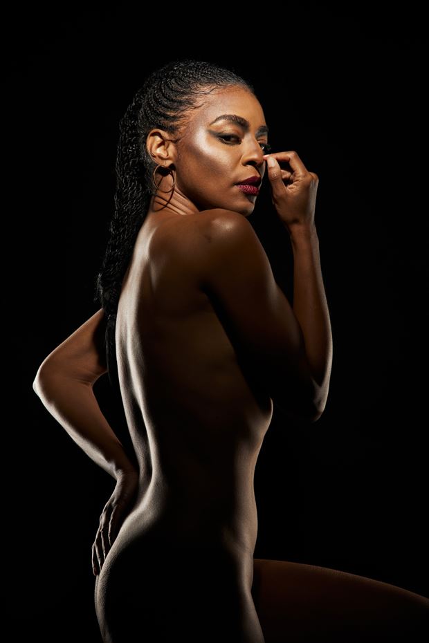 artistic nude studio lighting photo by model chic a