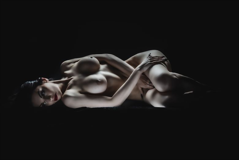 artistic nude studio lighting photo by model fleursdumal