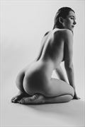 artistic nude studio lighting photo by model jennifer helena