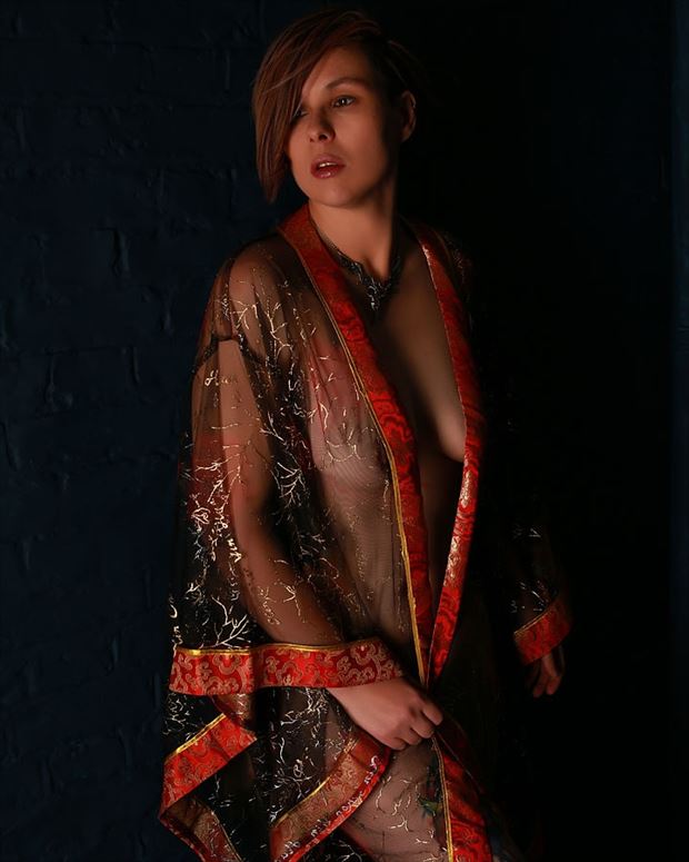 artistic nude studio lighting photo by model kai