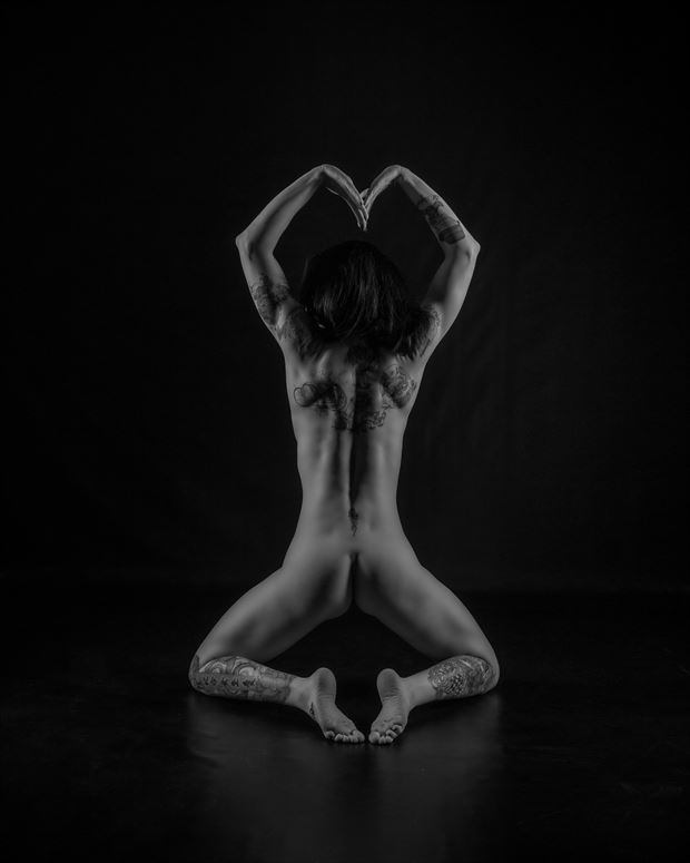 artistic nude studio lighting photo by model kdcat