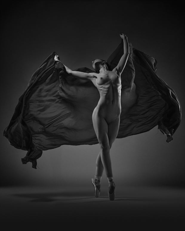artistic nude studio lighting photo by model solenne
