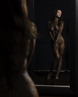 artistic nude studio lighting photo by model solenne