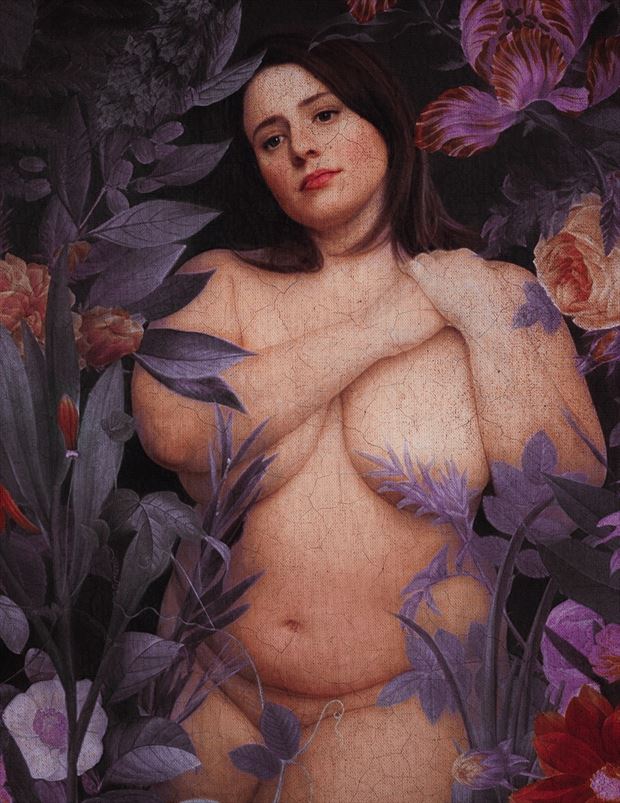 artistic nude surreal artwork by model paige tova