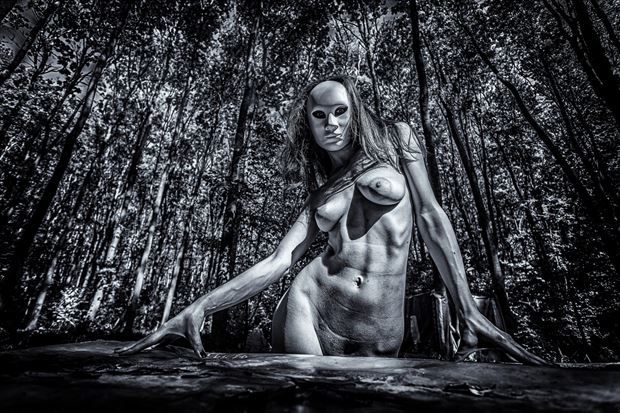 artistic nude surreal photo by model negrea elena