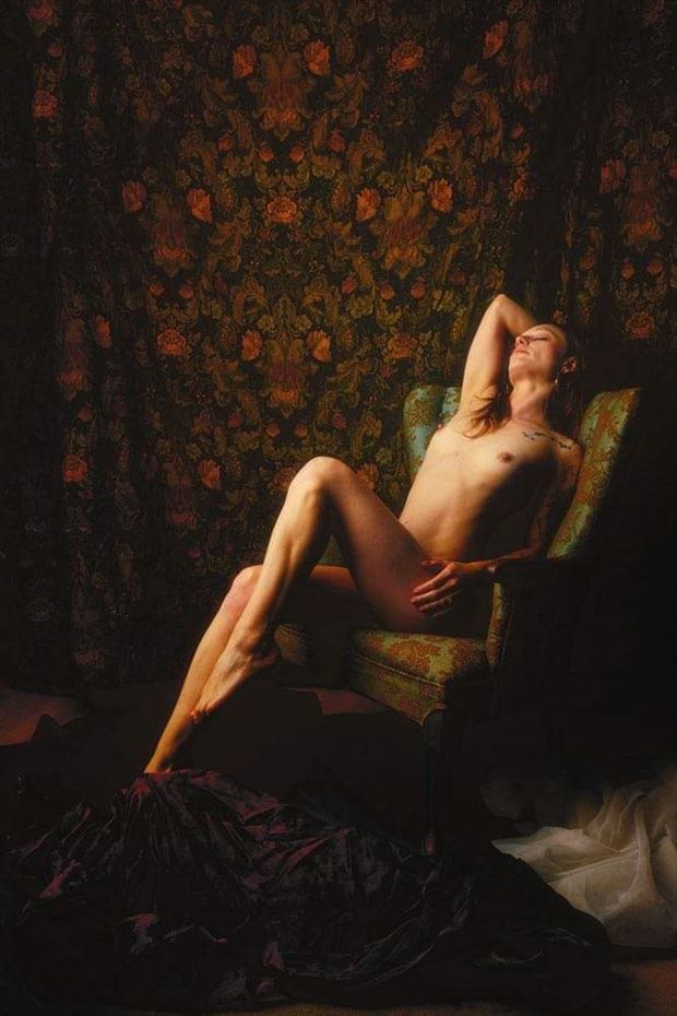 artistic nude vintage style artwork by model octavia black