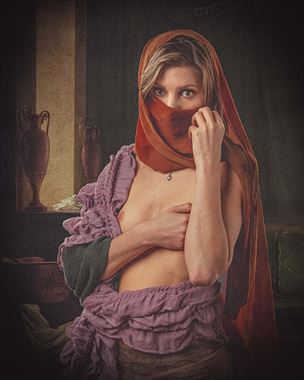 artistic nude vintage style photo by model ashley vickerd