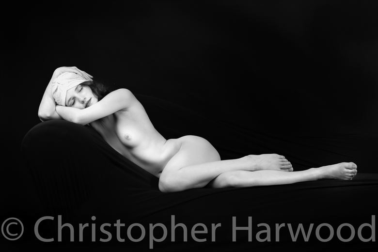 artistic nude vintage style photo by photographer christopher harwood