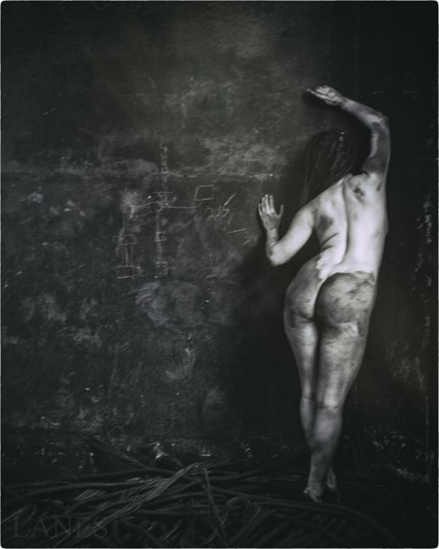 as black as coal artistic nude photo by photographer lanes photography