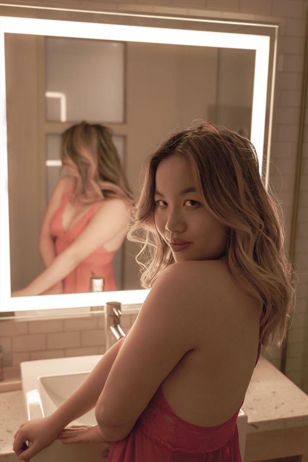 asian model california lingerie photo by photographer voluptuary media