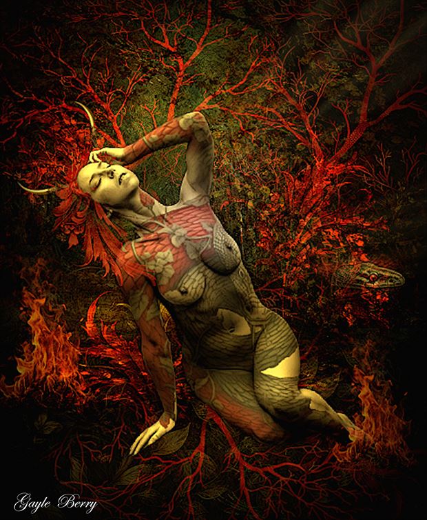 asmodeus artistic nude artwork by artist gayle berry
