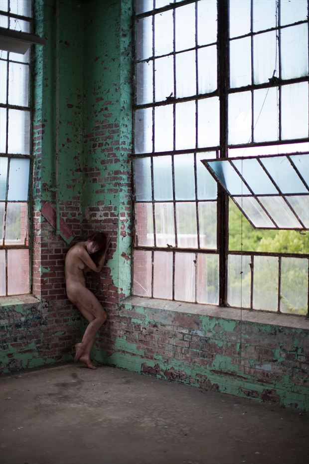 astrid industrial corner artistic nude photo by photographer david dodson