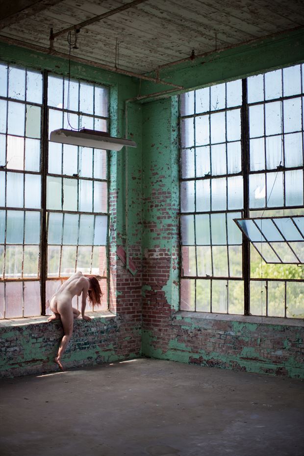 astrid industrial window artistic nude photo by photographer david dodson