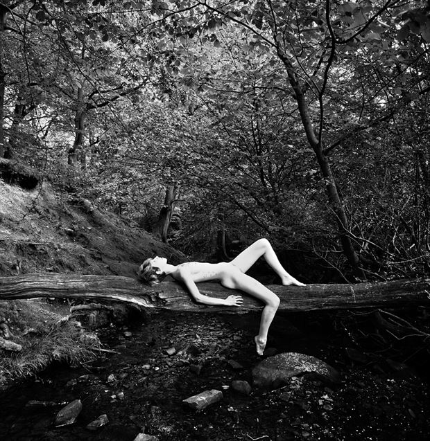 at one with nature artistic nude photo by model lae