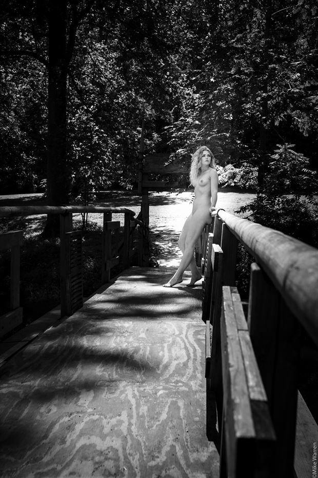 at the end of the bridge artistic nude photo by photographer mikewarren
