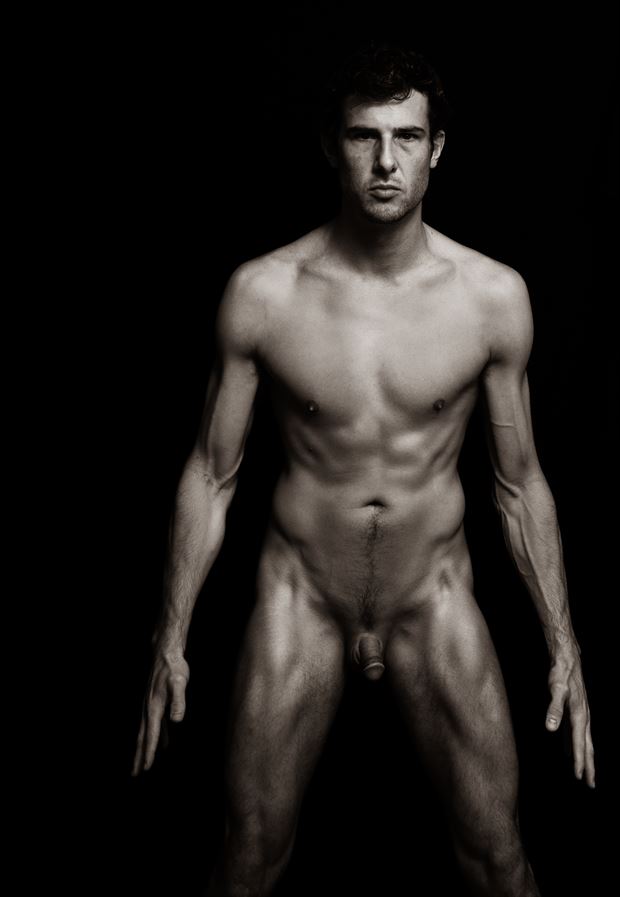 athletic positioning artistic nude photo by photographer art studios huck