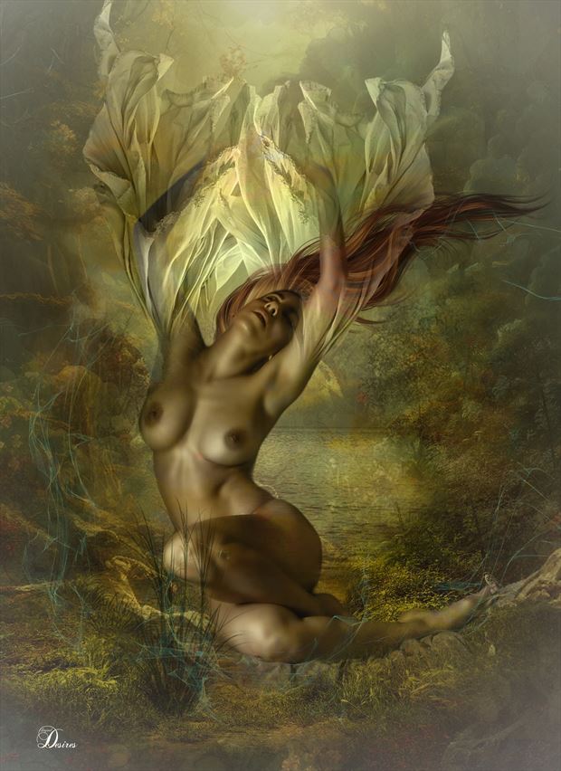 auretta the wind artistic nude artwork by artist digital desires