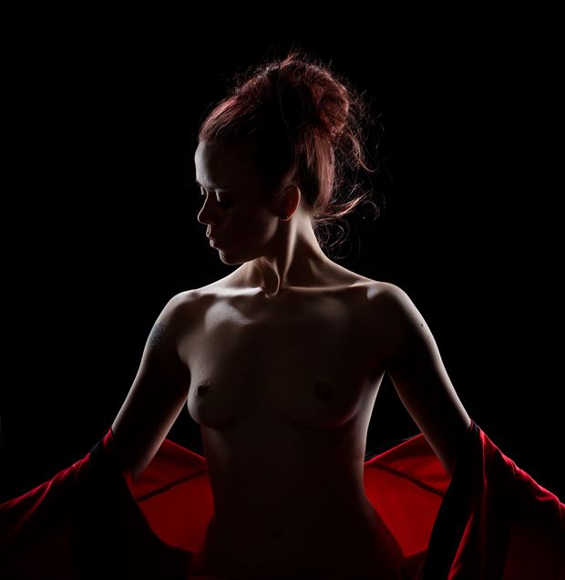 aurora red artistic nude photo by photographer bill dahl
