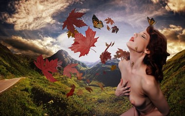 autum Artistic Nude Photo by Artist paul bellaby