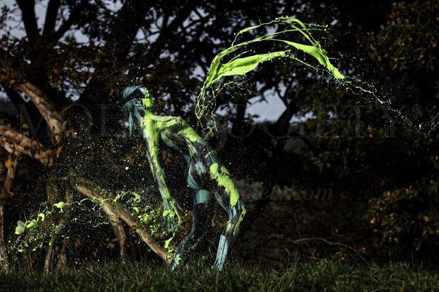 autumnsplash green artistic nude artwork by artist bodyart j d%C3%BCsterwald