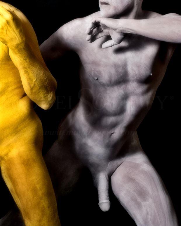 aversion to color artistic nude photo by model avid light