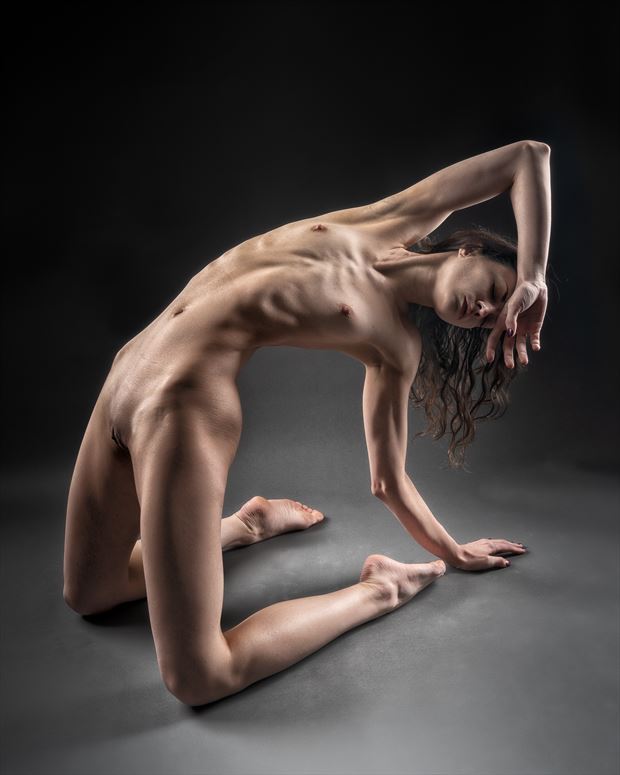 back bend artistic nude photo by photographer rick jolson