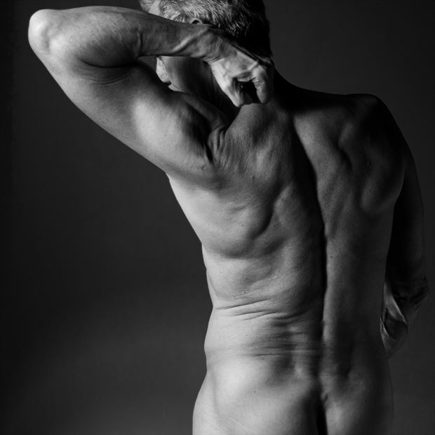 back definition artistic nude artwork by model artfitnessmodel