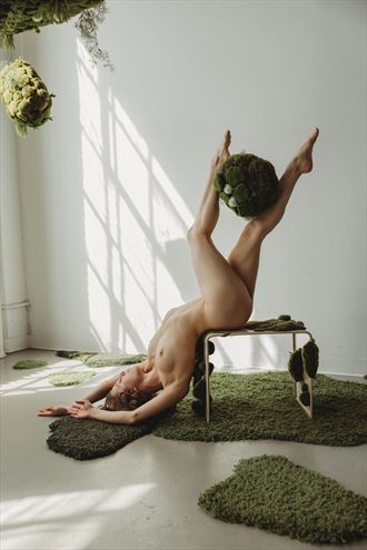 balance artistic nude artwork by model flos lunae
