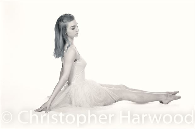 ballerina in infrared cosplay photo by photographer christopher harwood