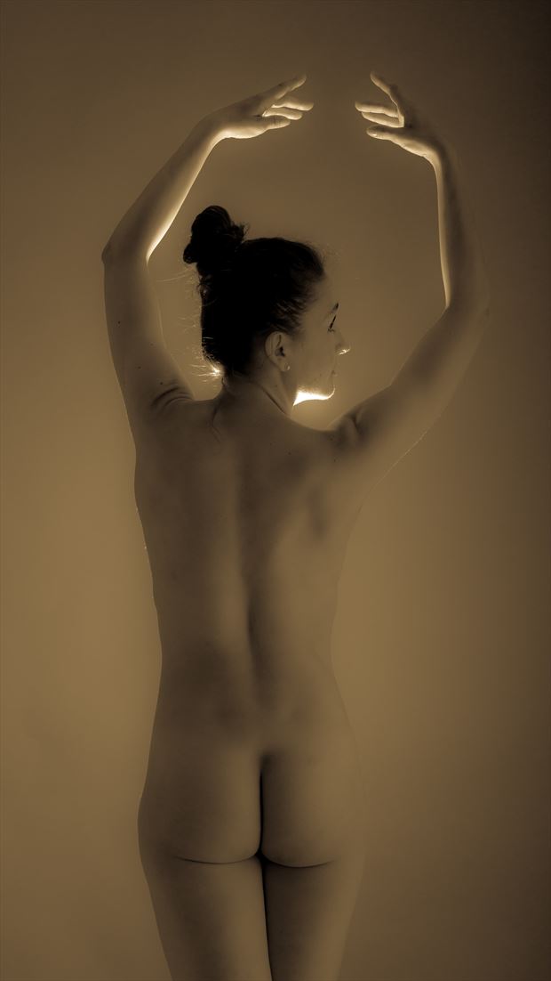 ballet dancer artistic nude photo by photographer fine art photics