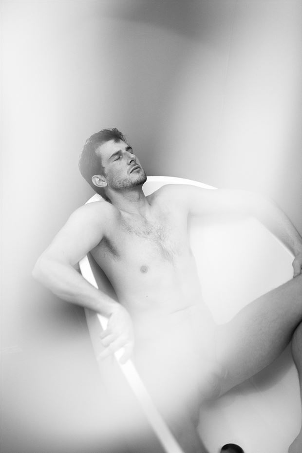bath tub voyeur artistic nude photo by model hb model