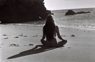 beach meditation artistic nude photo by photographer jsexton
