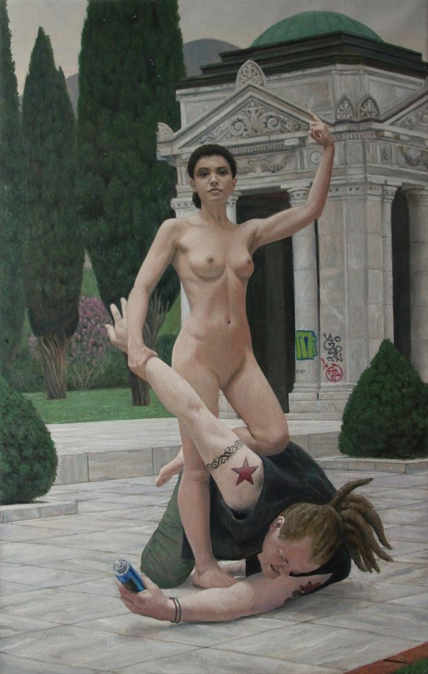 beauty victorious artistic nude artwork by artist eric d anderson