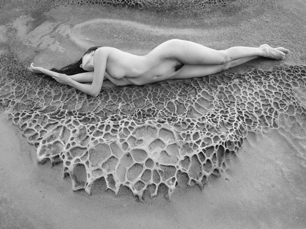 bed of sandstone artistic nude photo by photographer lightworkx