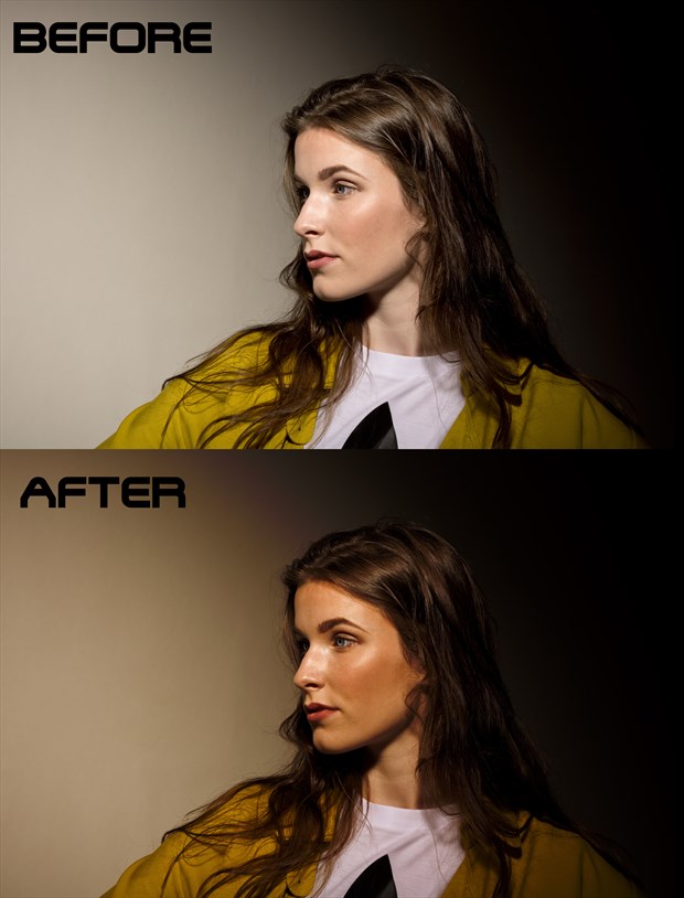 before after  Studio Lighting Photo by Artist paul bellaby