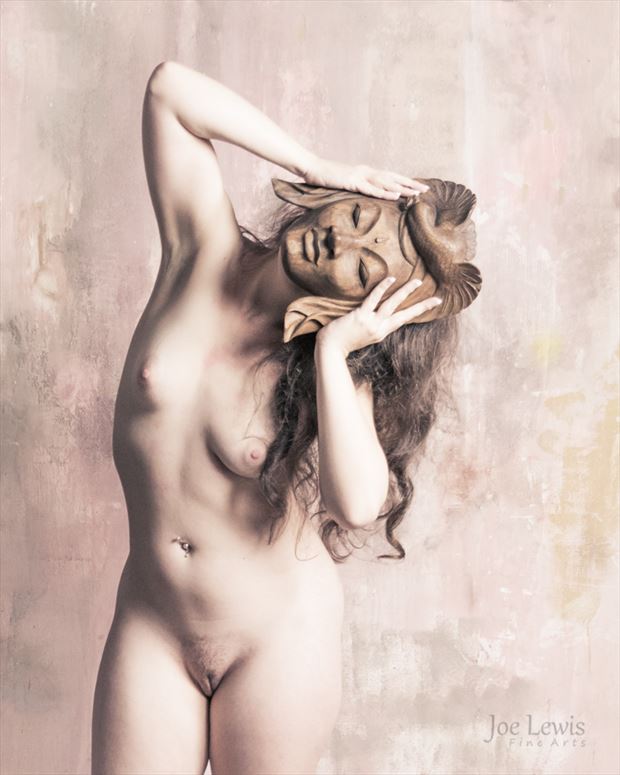 behind the mask worksofwillow artistic nude photo by photographer joe lewis fine arts