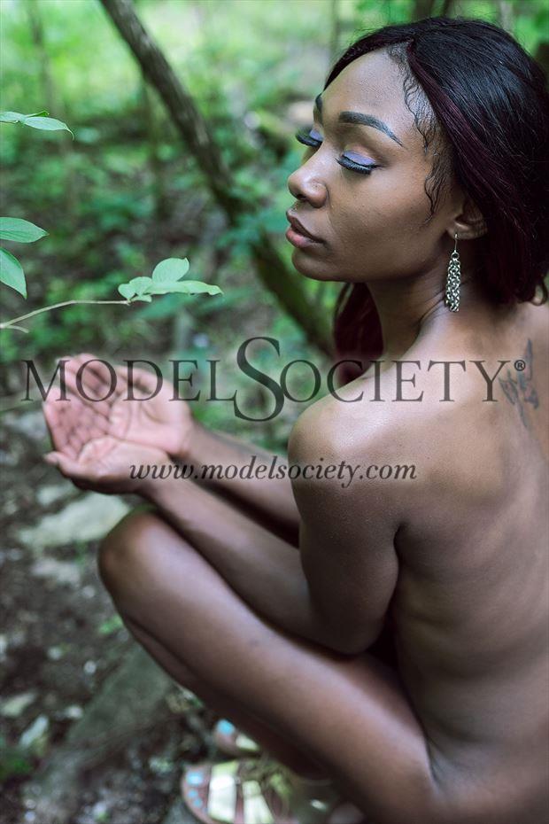 beholder of nature artistic nude artwork by model skinnythemodel