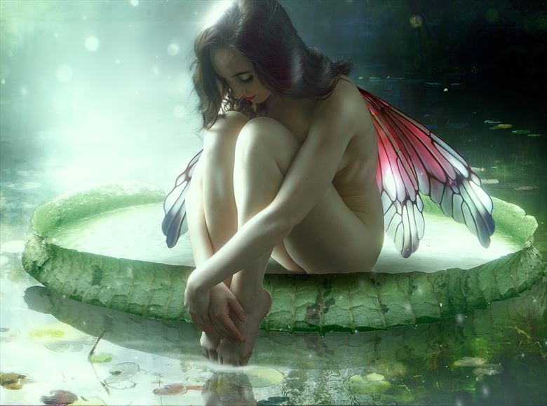 beth the fairy queen artistic nude artwork by photographer ian athersych