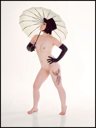 beth with brolly artistic nude photo by photographer penfoldpc