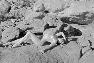 between a rock and a hard place artistic nude photo by photographer shootist