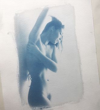 binks in blue 1 artistic nude photo by photographer dave hunt