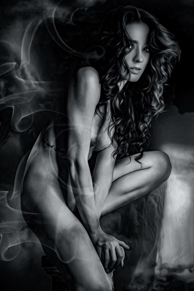 black and white surreal artwork by artist todd f jerde