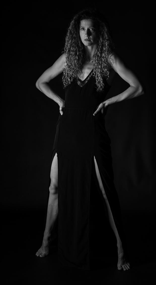 black dress studio lighting artwork by photographer gsphotoguy
