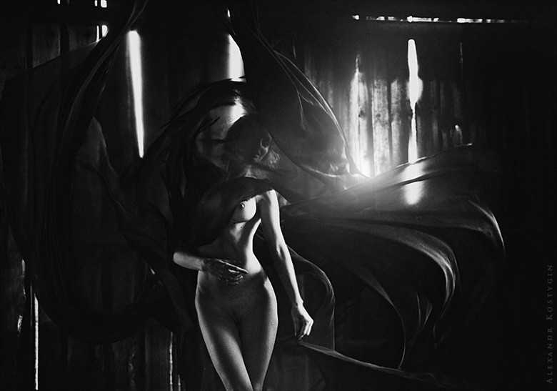 black veil Artistic Nude Artwork by Photographer Alexandr  Kostygin