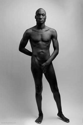 blaine porter standing artistic nude artwork by photographer david clifton strawn